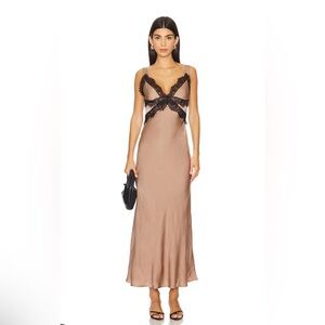 Bardot Delta Dress in Bronze